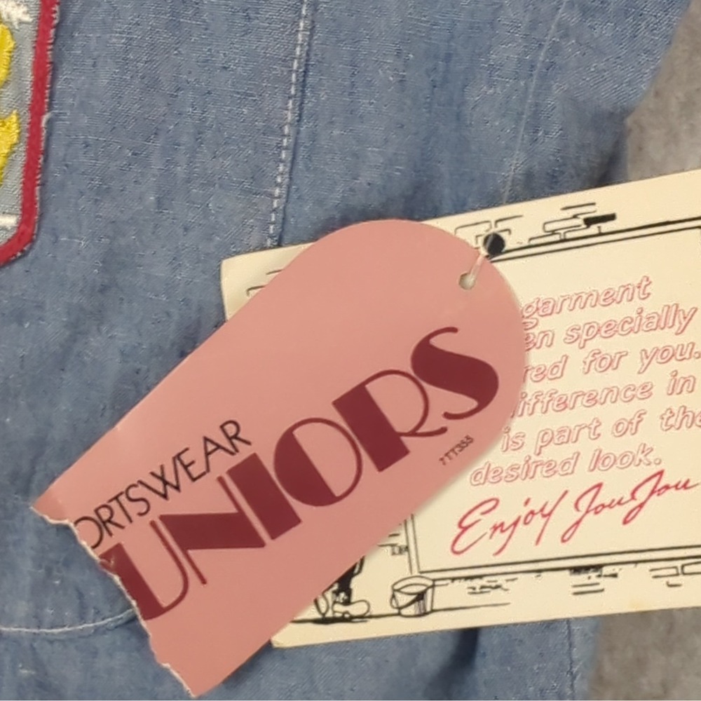VTG Sweet Clothing Co. by Jou Jou Womens M Blue Chambray Button Up Shirt NWT - Picture 6 of 12